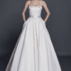 wedding ball gown with spaghetti straps