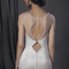 back of illusion neckline bridal dress