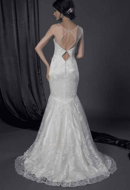 custom back design for wedding dress