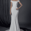 inexpensive off the shoulder bridal gown