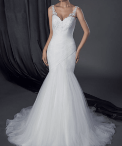 Fit and Flareorganzaweddinggowns