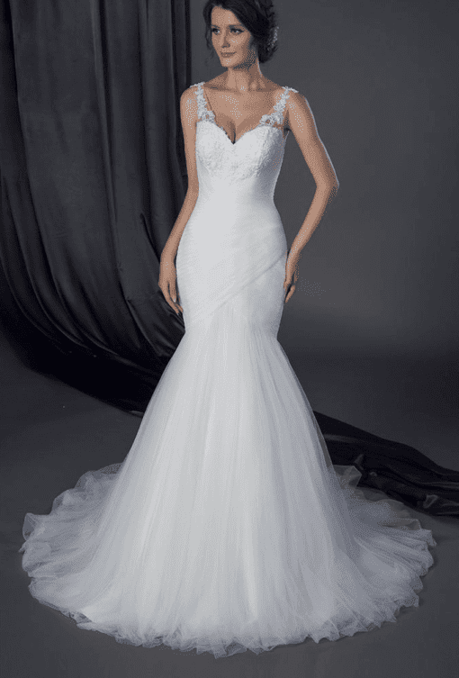 Fit and Flareorganzaweddinggowns