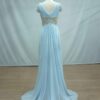 sky blue evening dress