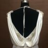 vintage wedding dress with cowl back