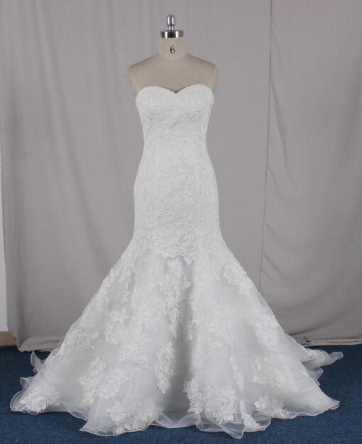 Style 260-2 Strapless Fit-to-Flare Lace Wedding Dresses