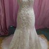 Halter Wedding Gown with beaded lace