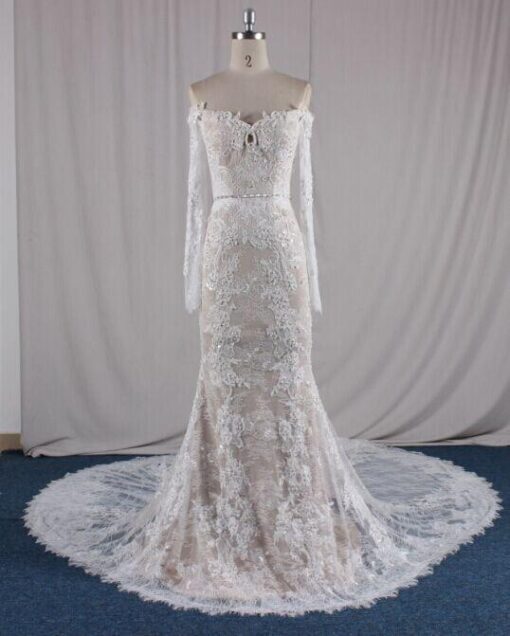 Style 280LSWD Long Sleeve Replica Wedding Dress