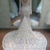 stylish back wedding dress