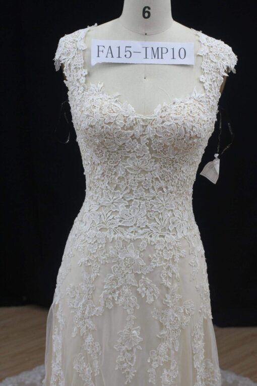 Style FA15-TMP10 - lace embroidery bridal dresses