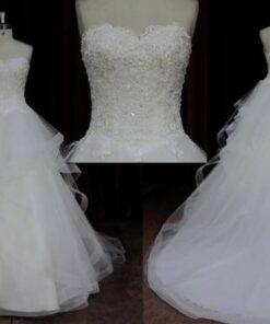 Style SL455 Beaded Lace a-line Wedding Gowns - Darius Cordell