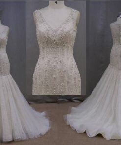 Style XF5872 Beaded Embroidery Wedding Dresses - Darius Cordell