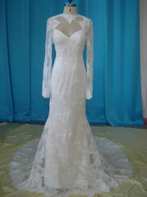 Opennecklinelongsleeveweddingdresses dariuscordell