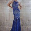 Style WA0020 - Blue halter evening dress for Prom