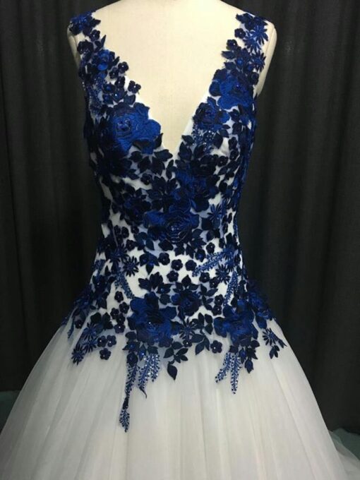 BlueFlowerdesignerWeddingDresses DariusCordell