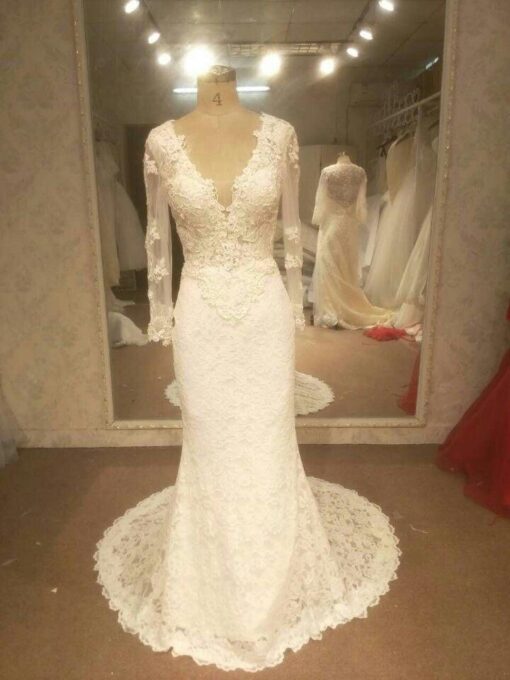 LongSleeveLaceBridalDresses DariusCordell