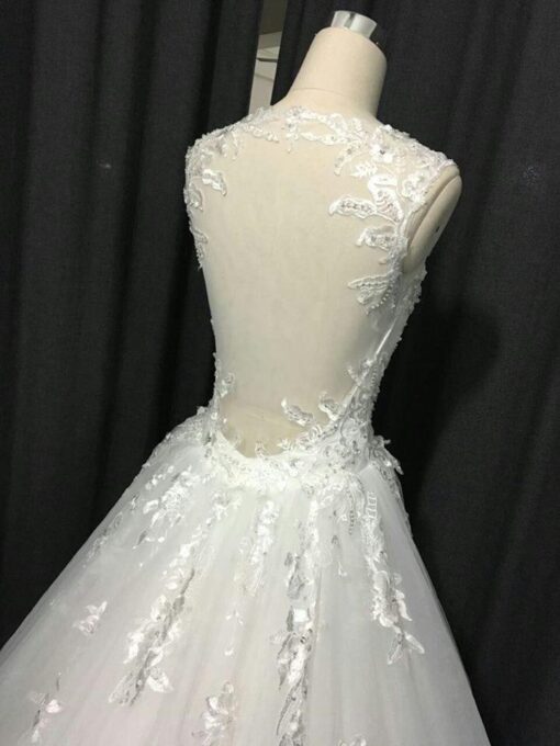 illusionbackwhiteweddingdresses DariusCordell