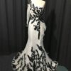 OneArmBlackandWhiteEveningGowns DariusCordell