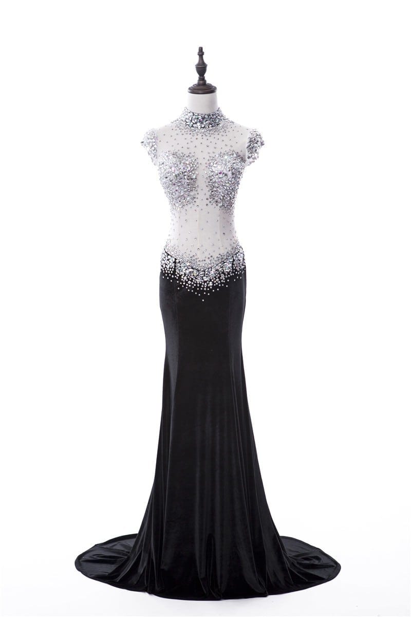 BlackRhinestonePageantGowns DariusCordell