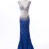 Silver and Blue Pageant Gowns by Darius Cordell