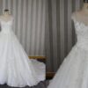 Style#LW handbeadedlaceappliqueweddinggown