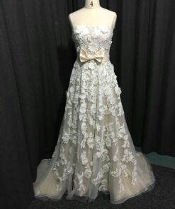 Strapless replica of couture wedding dress Darius Cordell