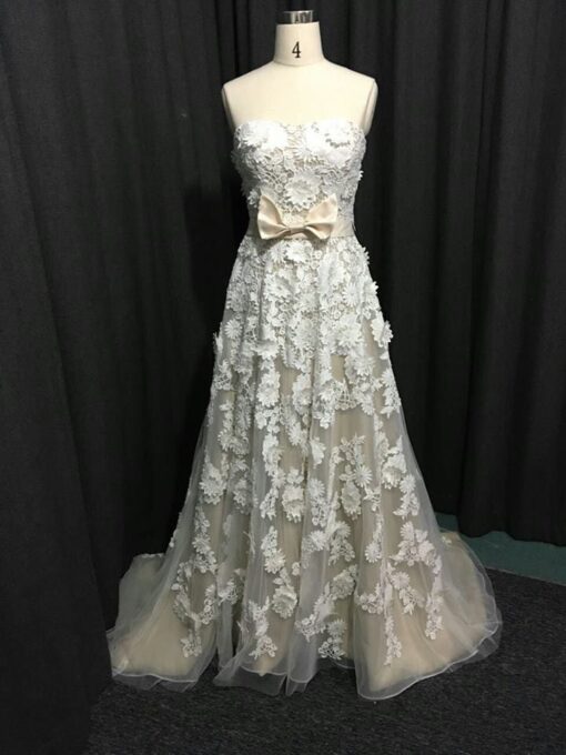 Strapless replica of couture wedding dress Darius Cordell