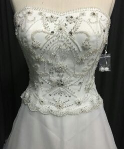 style  strapless a line bridal gown with beading darius cordell