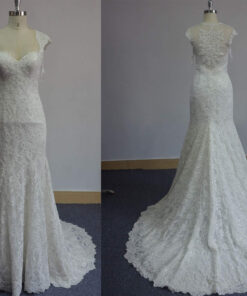 Style ST Beaded Stretch Lace Wedding Dresses Darius Cordell