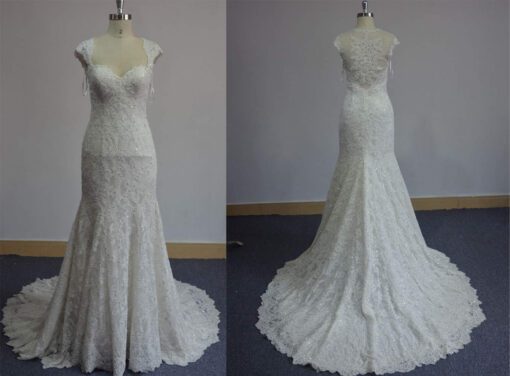 Style ST Beaded Stretch Lace Wedding Dresses Darius Cordell