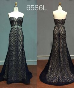 straplessblacklaceeveninggowns DariusCordell