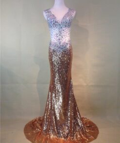 Bronze Pageant Evening Gowns