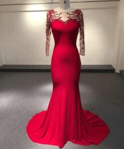 Style#Apr Redlongsleevemotherofthegroomeveningdresses DariusCordell