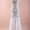 Style#C BeadedSilverandWhiteWeddingDresses DariusCordell