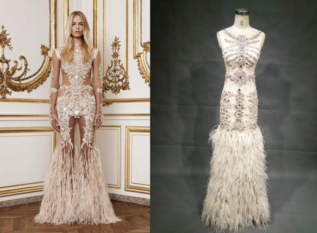 Replica of Givenchy Evening gown with changes