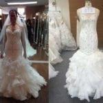 Custom replica wedding dress inspired by the Maggie Sottero Serencia Gown