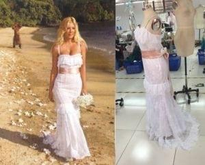 Replica of Tori Spelling Wedding Dress