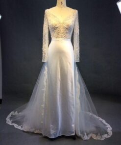 Style#L Beadedlongsleevedweddinggown dariuscordell