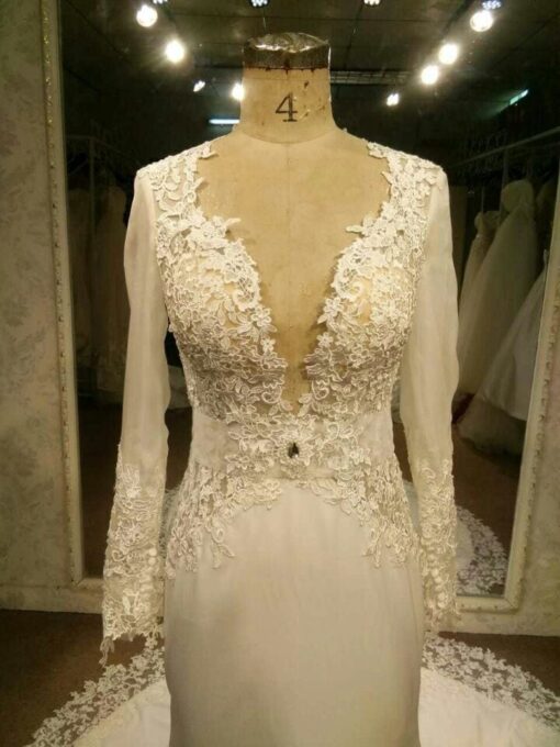 #  LongSleeveLaceWeddingDressInspiredbyBertabyDariusCordell