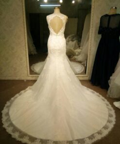 sleeveless keyhole back bridal dresses by Darius Cordell