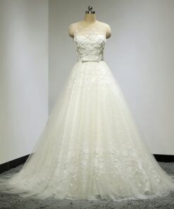 Style#DW EmbroideredBridalGownswithIllusionnecklinebyDariusCordell