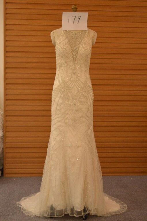 Style# BeadedVintageWeddingDressesfromDariusCordellCoutureFashionDesigns