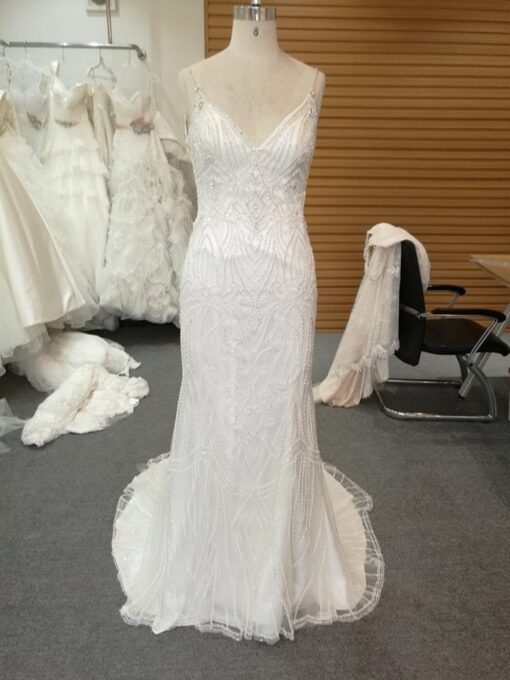 Style#S fittedwhitebridaldressfromdariuscordellcouturefashiondesigns