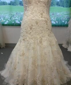 Style# StraplessplussizelacebridaldressfromdariusCordellCouturefashion