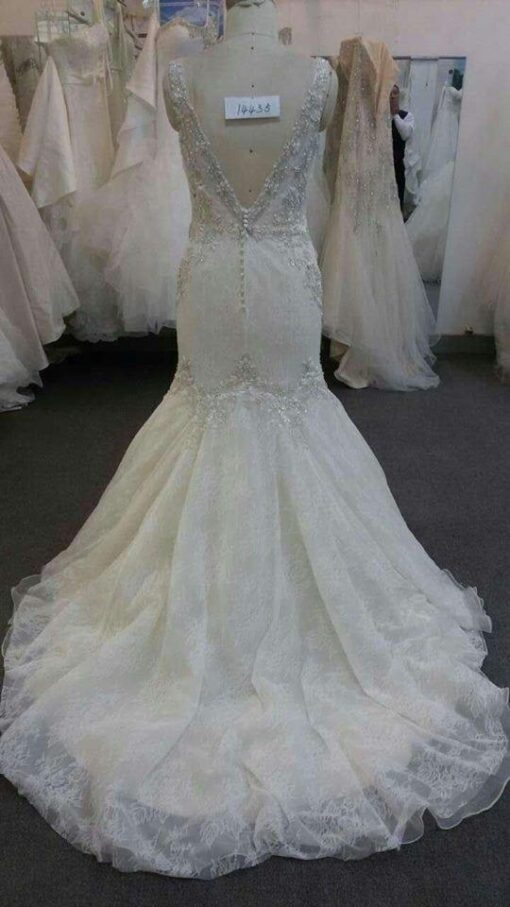 Style# backlessRhinestoneBeadedPlusSizeWeddingDressesfromDariusCordellCoutureFashionDesigns