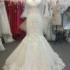 Style#S V necklaceweddinggownwithcapsleevesfromDariusCordellCoutureBridalFashionDesigns