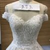 Style# OfftheshoulderbridalgownswithembroiderylacebydariusCordellCouturefashiondesigns