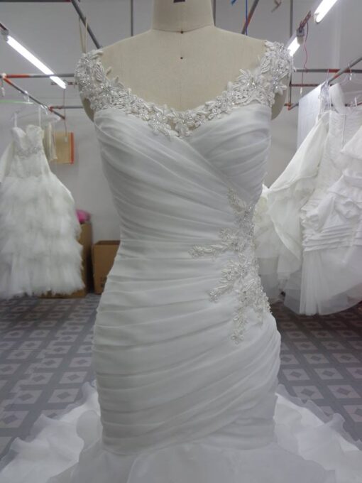 Style#S RuchedcapsleeveweddingdressromDariusCordellCoutureFashionDesigns