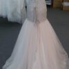 Style  lace up back beaded lace wedding gown with fit and flare style from Darius Cordell