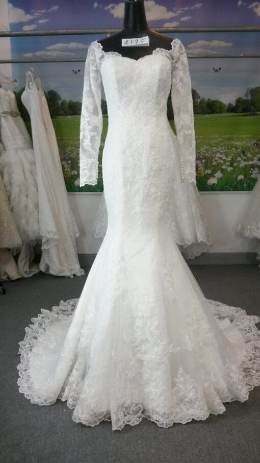 Style# WhiteLongSleeveLaceBridalDressesfromDariusCordellCoutureFashionDesigns