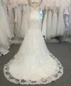 Style  back of Sweetheart lace bridal dress from Darius Cordell